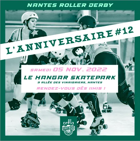 Anniversaire – Les 12 ans de Nantes Roller Derby